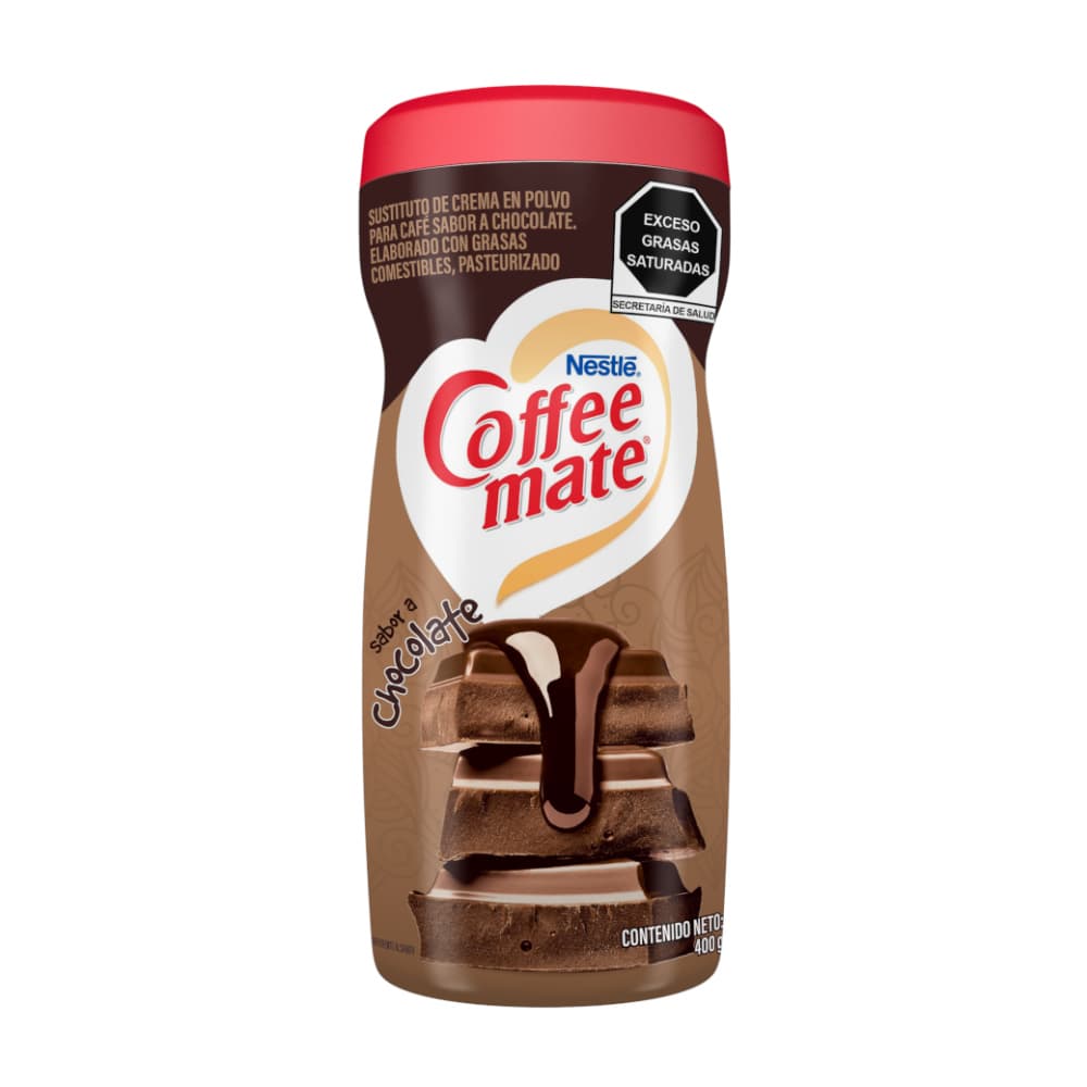 Sustituto de crema para café sabor chocolate Coffee Mate Nestlé (400 g / 14.10 oz) - Imagen 1