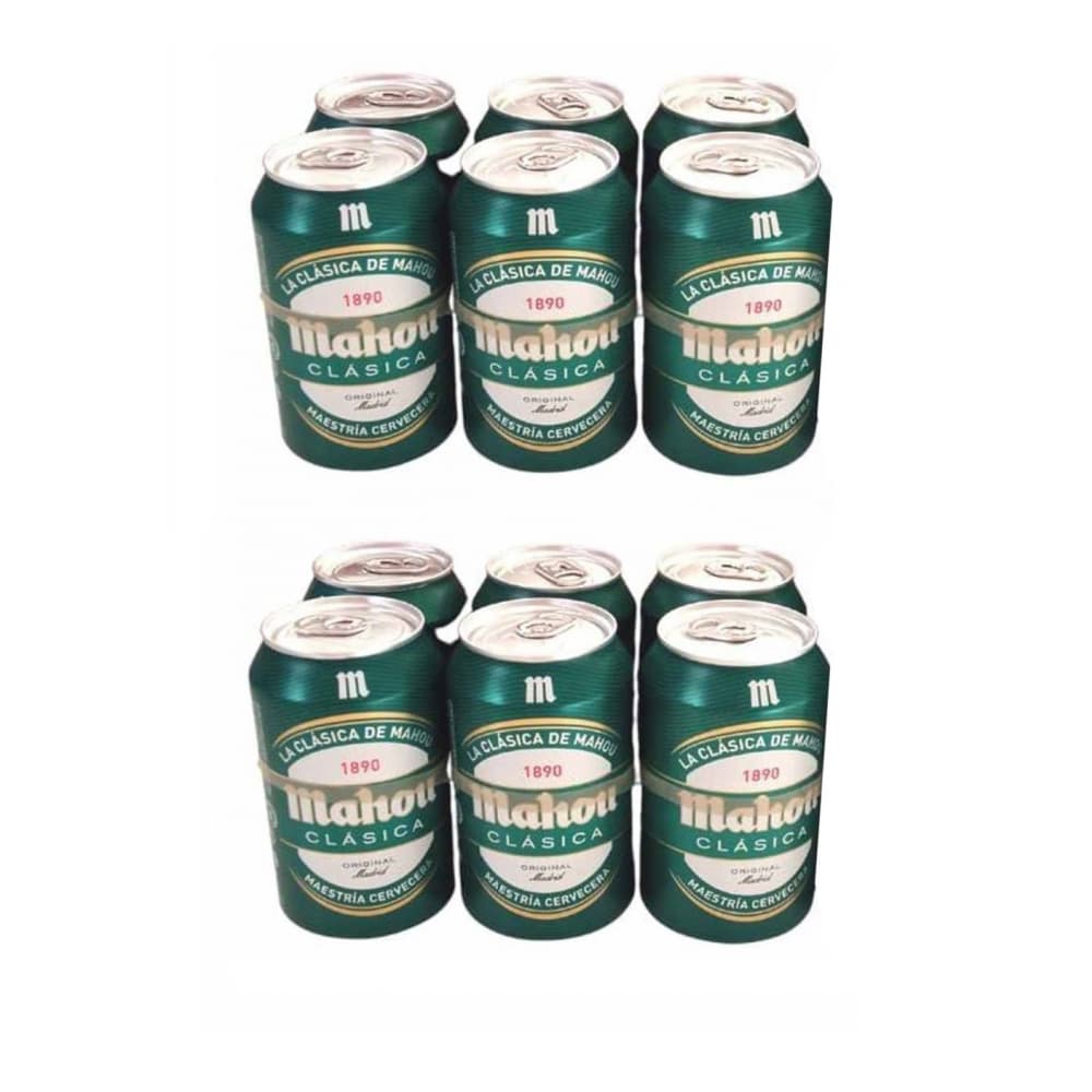 Cerveza clásica Mahou (12 x 330 ml) - Imagen 1