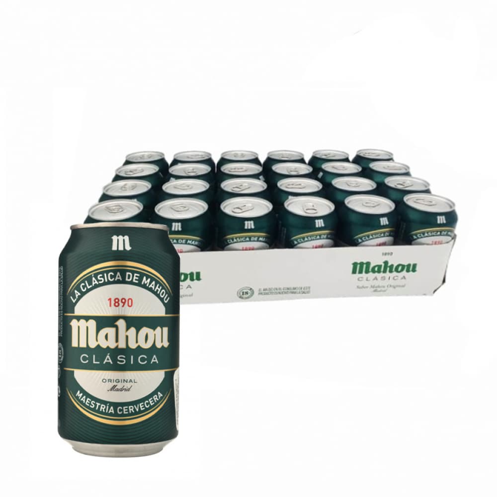 Cerveza clásica Mahou (24 x 330 ml) - Imagen 1