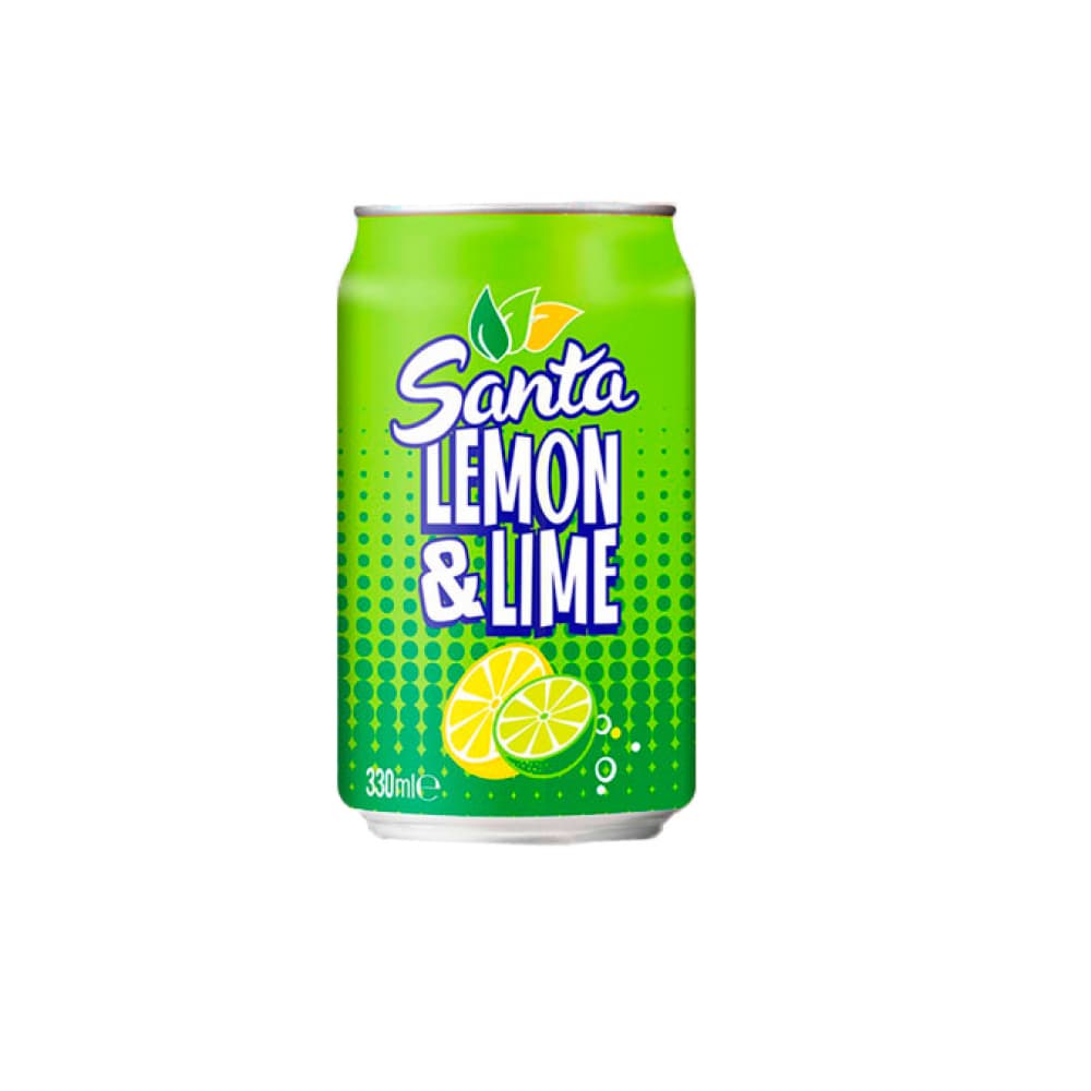 Refresco gaseado de limón y lima Santa (330 ml) - Imagen 1
