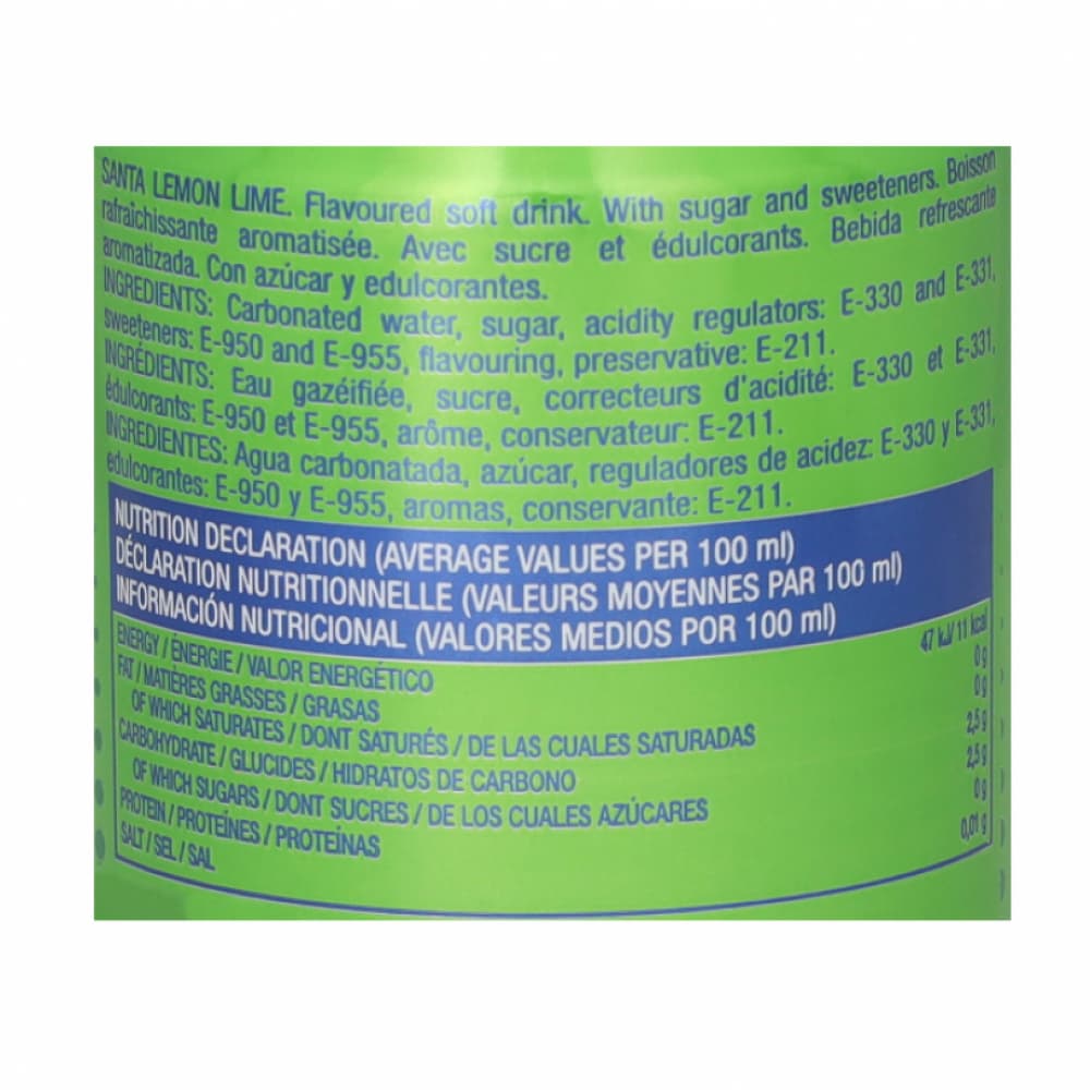 Refresco gaseado de limón y lima Santa (330 ml) - Miniatura 3