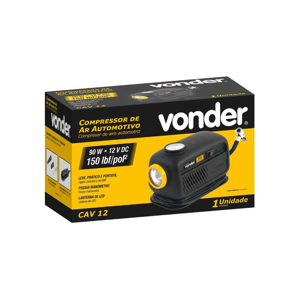 Compresor de aire automotriz de 12 V Vonder CAV12 - Miniatura 2