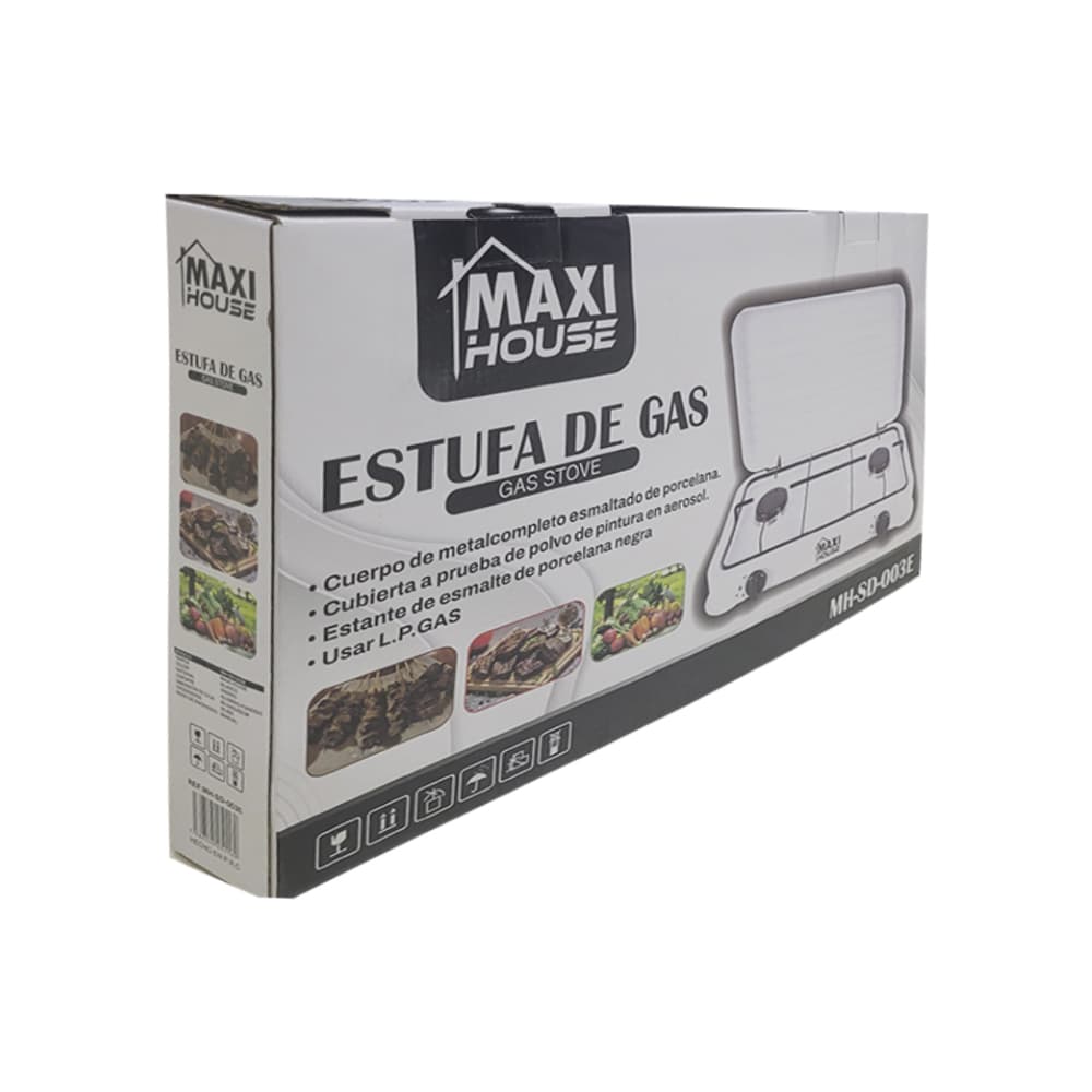 Estufa a gas de dos quemadores Maxi House MH-SD-003E - Miniatura 5