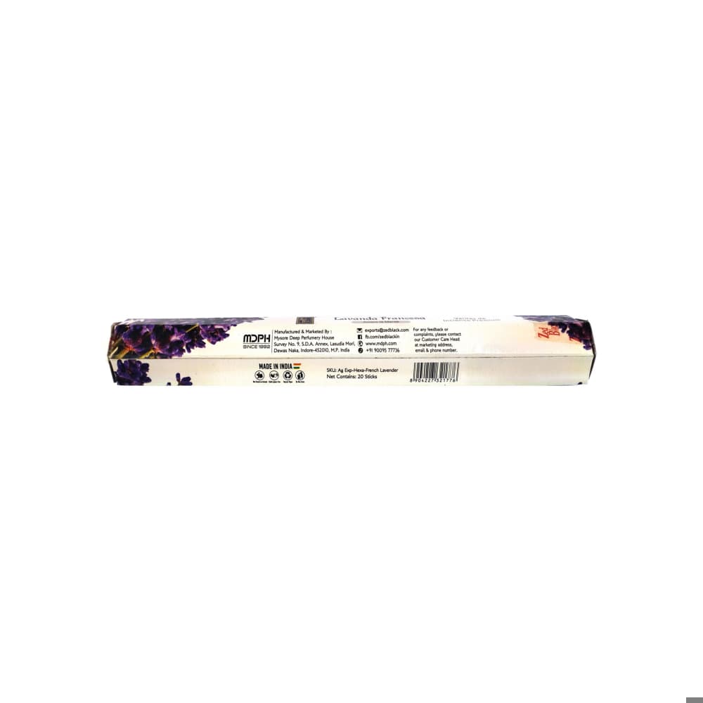 Incienso con aroma a Lavanda Francesa Zed Black (20 U) - Miniatura 3