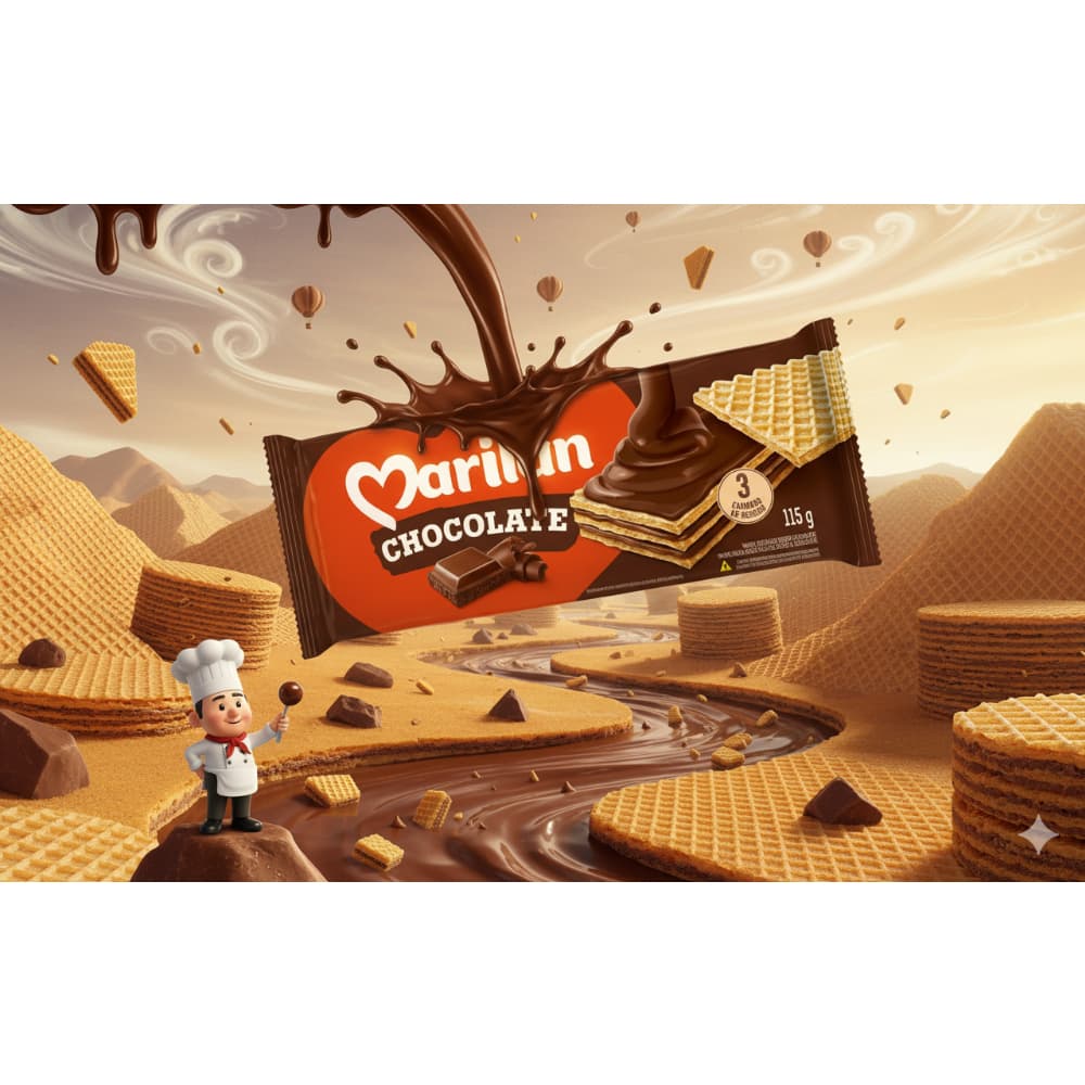 Sorbeto relleno con crema sabor a chocolate Marilan (115 g / 4.1 oz) - Miniatura 4