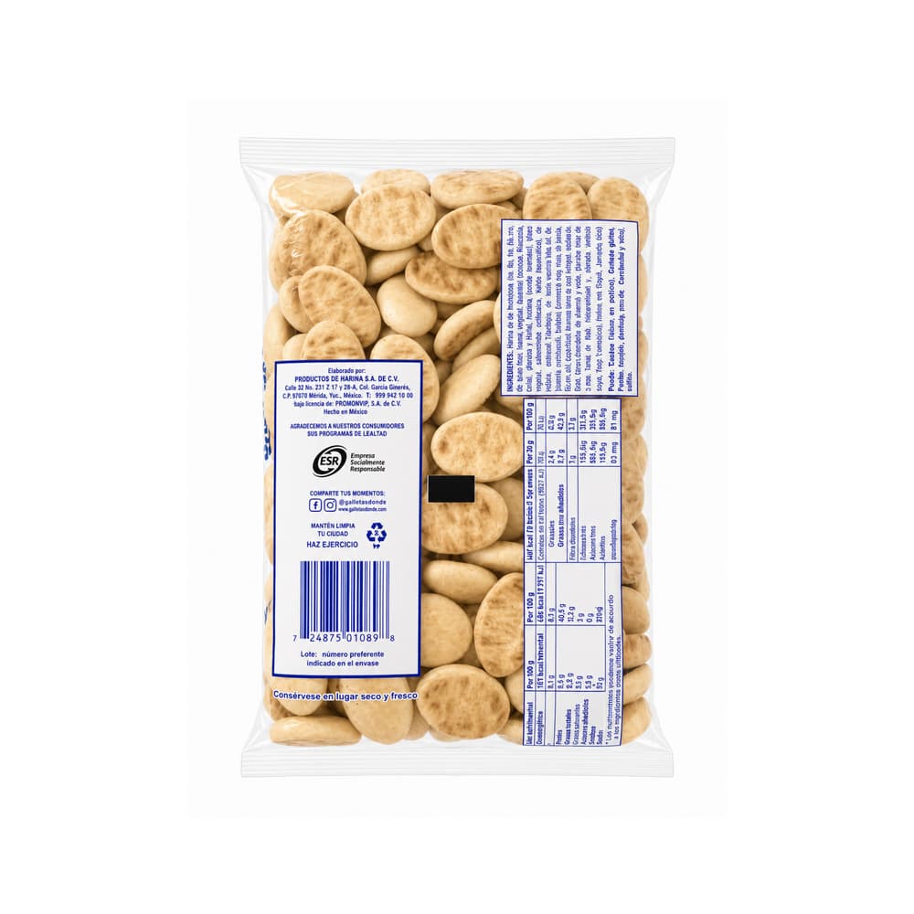 Galletas sabor vainilla Ovaladas Dondé (150 g / 5.29 oz) - Miniatura 2