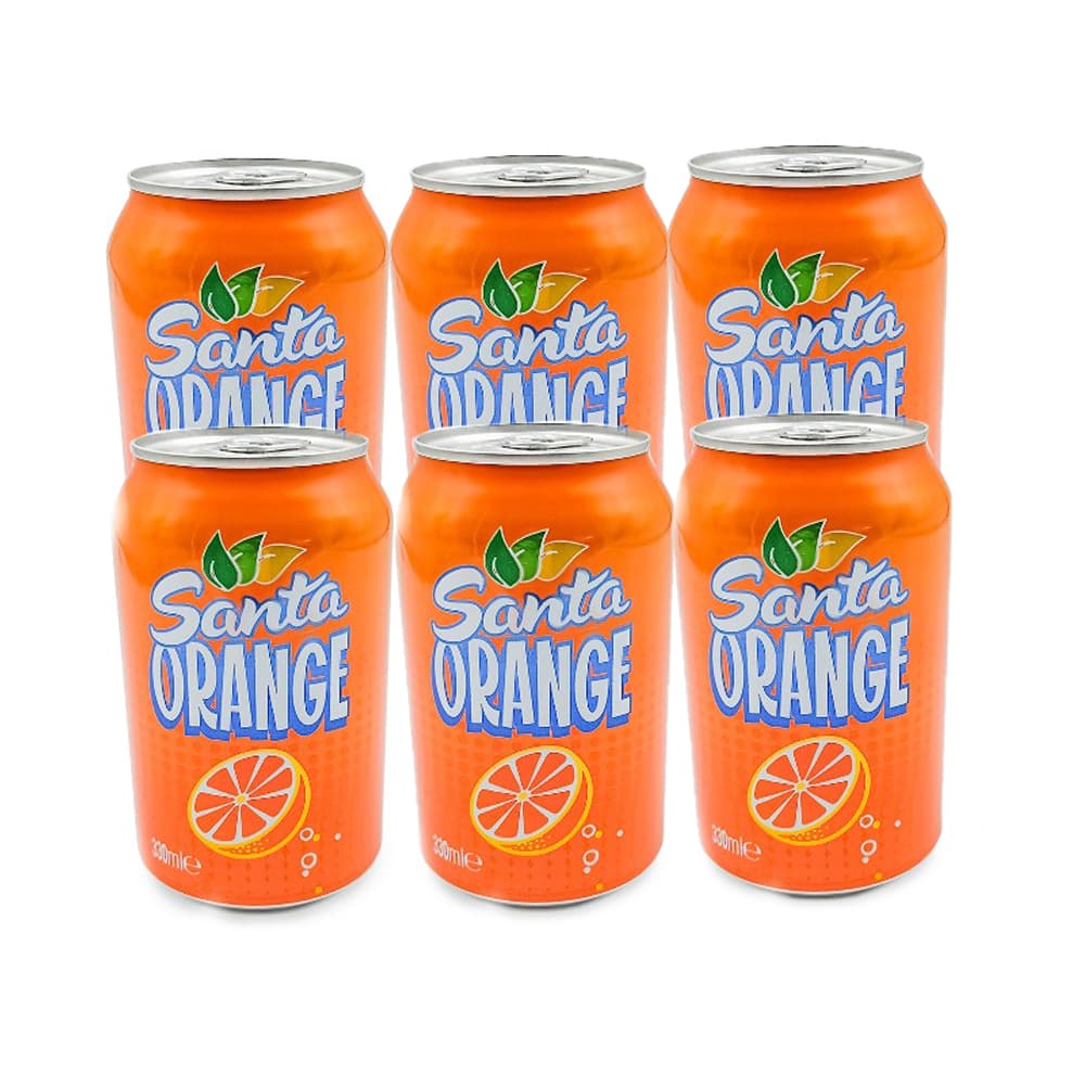 Refresco gaseado de naranja Santa (6 x 330 ml) - Imagen 1