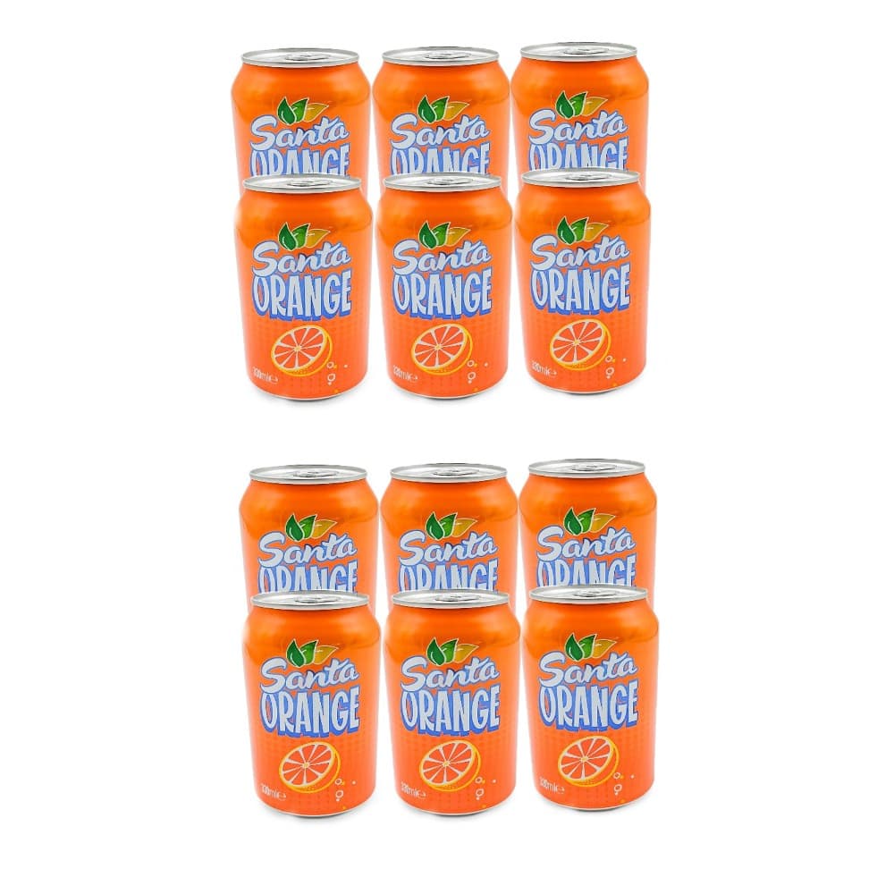 Refresco gaseado de naranja Santa (12 x 330 ml) - Imagen 1
