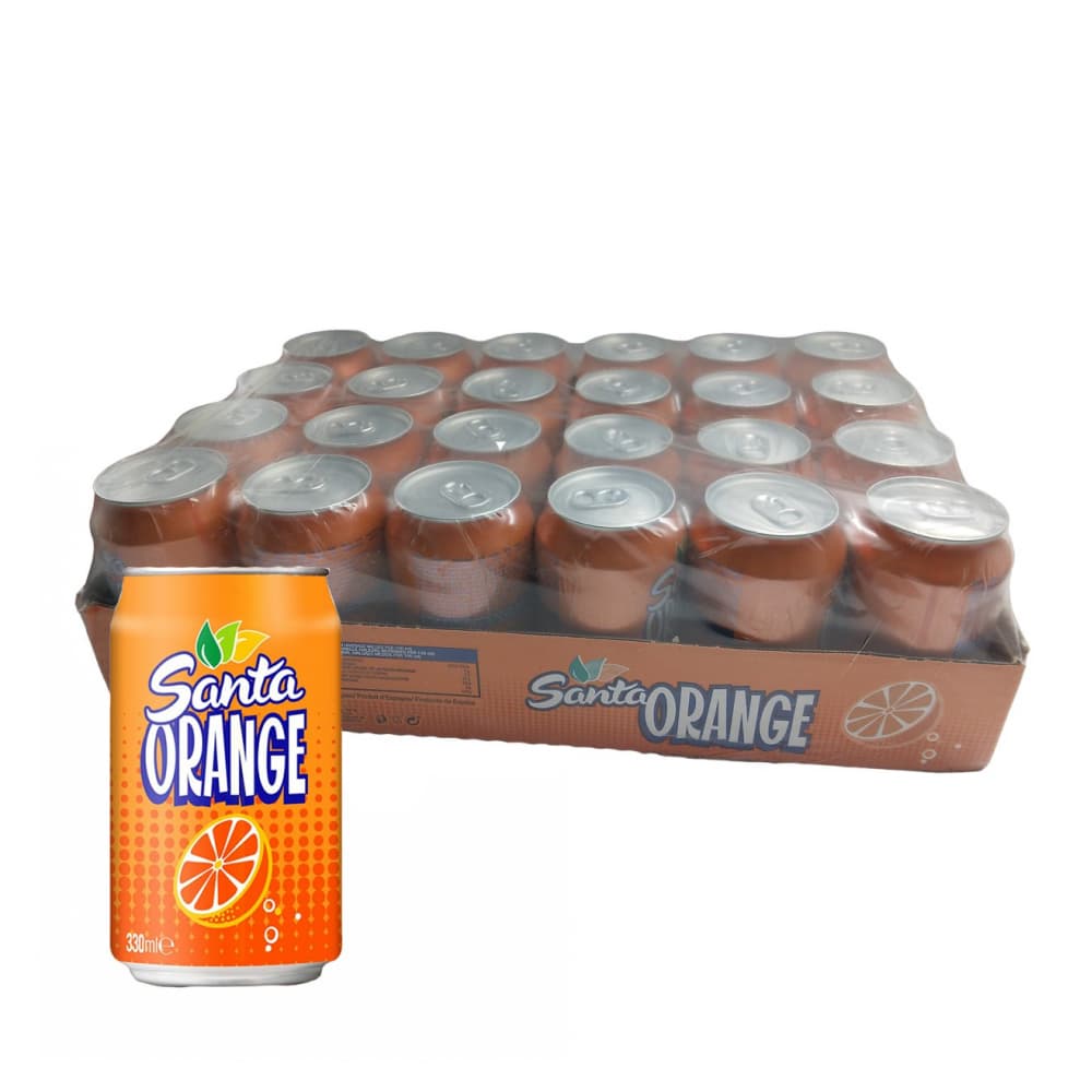 Refresco gaseado de naranja Santa (24 x 330 ml) - Imagen 1