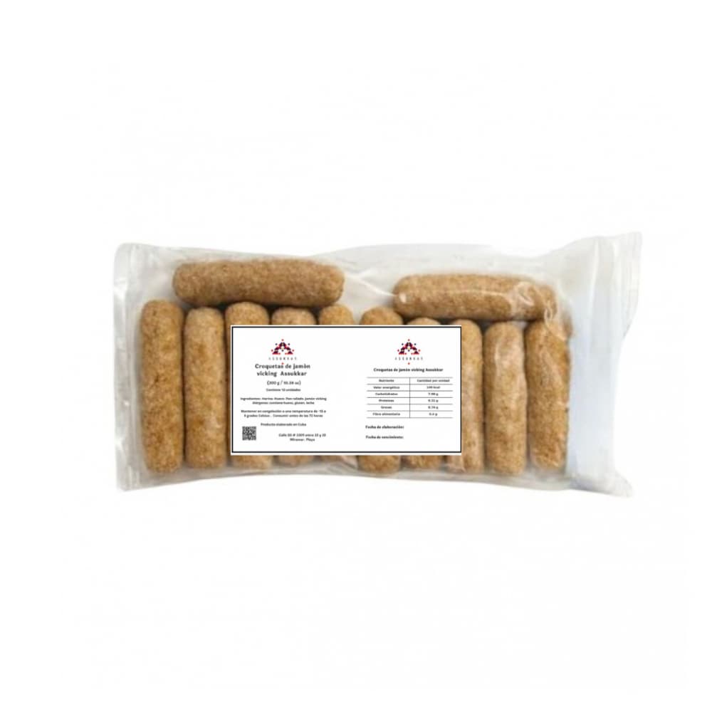 Croquetas de jamón vicking Assukkar (300 g / 10.58 oz) - Miniatura 3