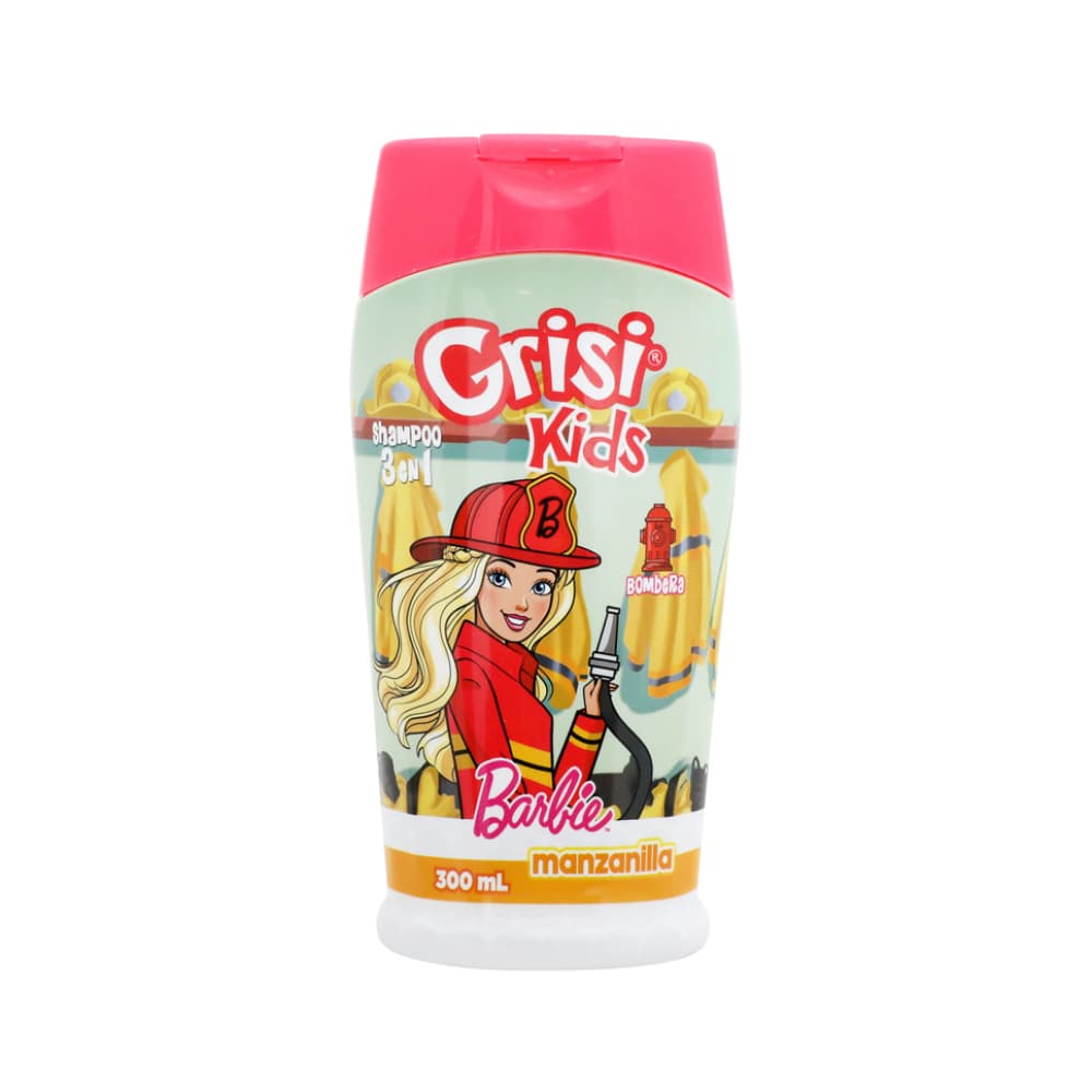 Champú infantil 3 en 1 Barbie Bombera Grisi Kids (300 ml) - Imagen 1
