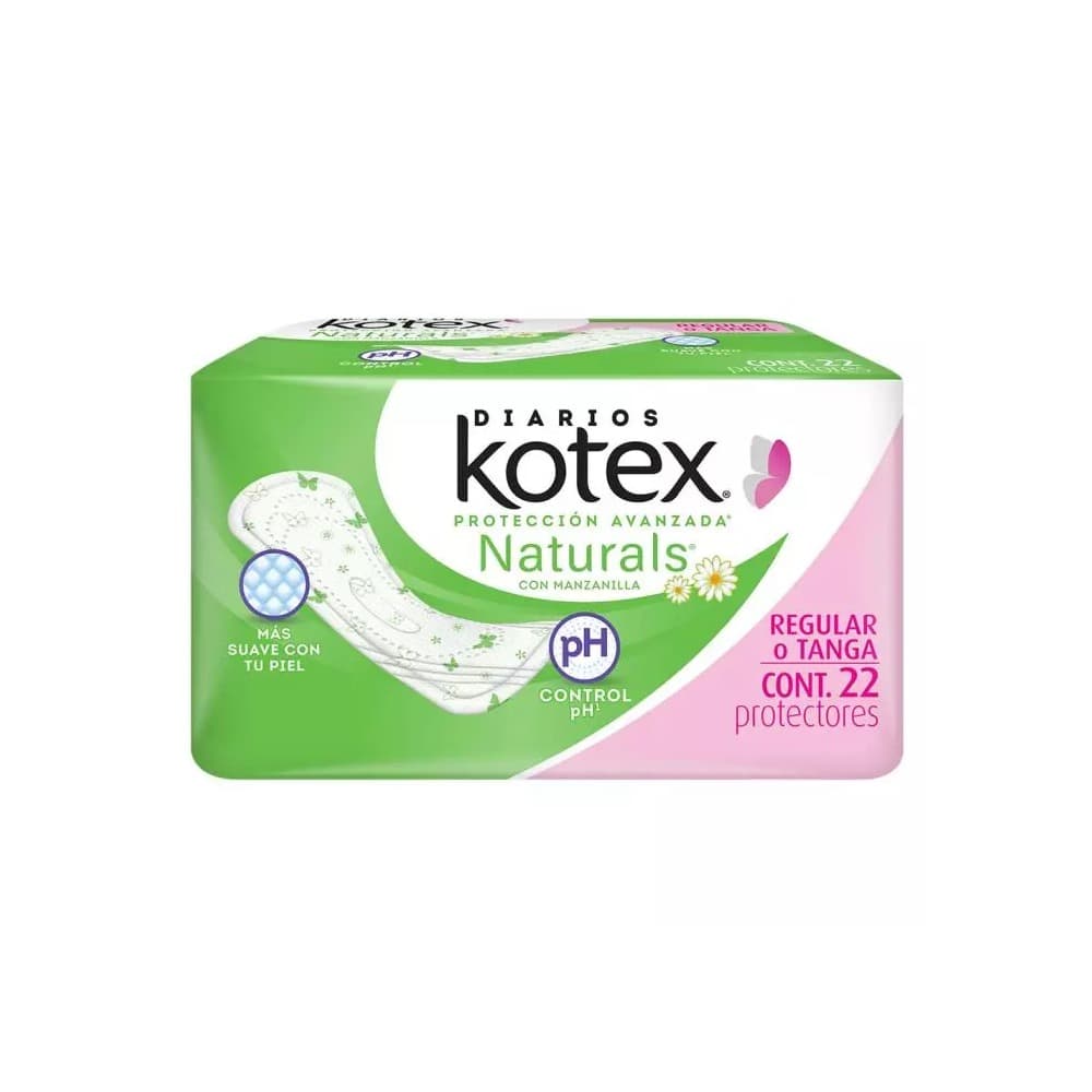 Protectores diarios con manzanilla para mujer Kotex (22 U) - Imagen 1