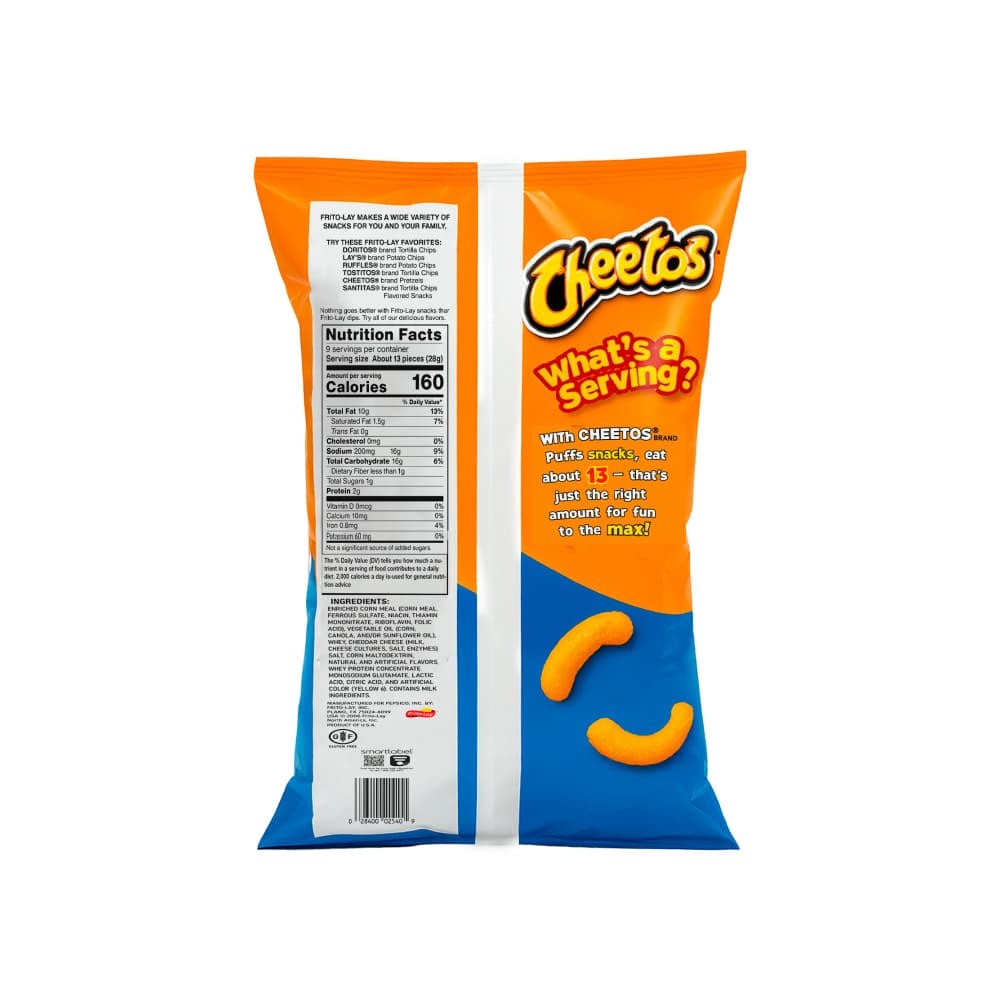 Aperitivos sabor a queso Cheetos (255.1 g / 9 oz) - Miniatura 2