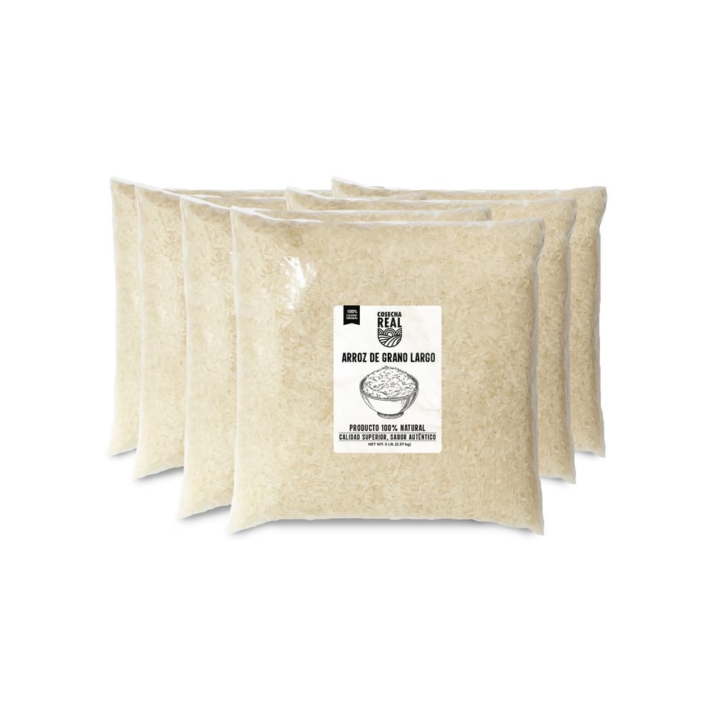 Arroz de grano largo Cosecha Real (6 x 2.27 kg / 5 lb) - Imagen 1