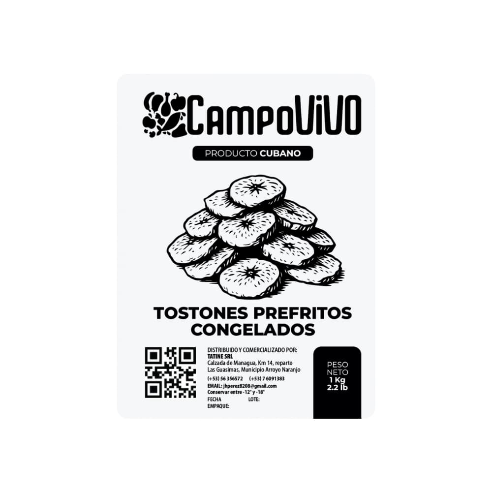 Tostones prefritos congelados Campo Vivo (2 x 1 kg / 2.2 lb) - Miniatura 3