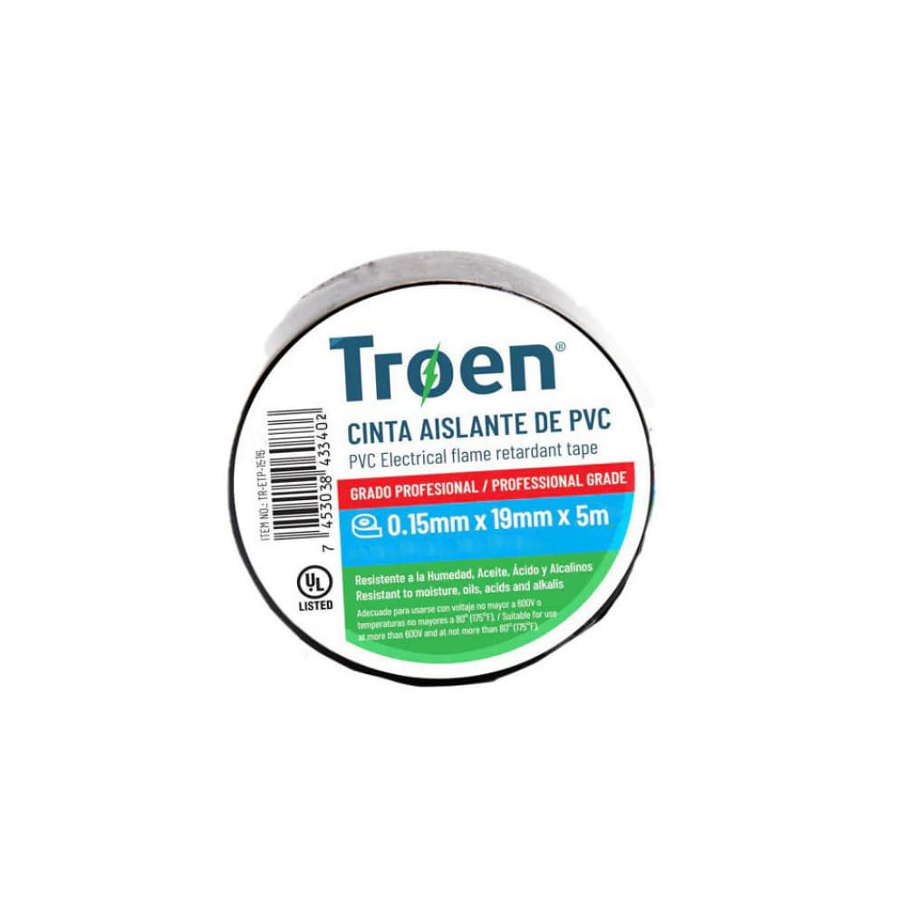Cinta aislante de PVC Troen TR-EIP-1516 - Imagen 1