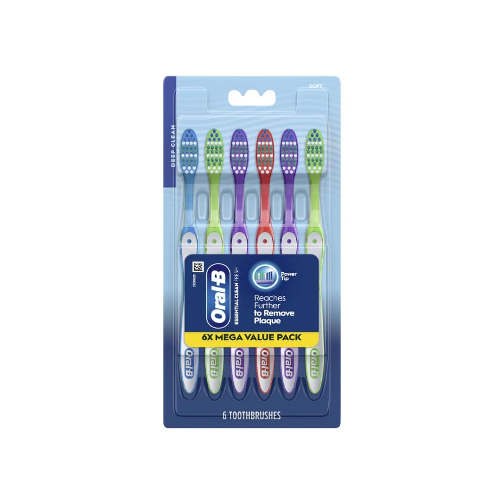 Cepillo de dientes manual de cerdas suaves Oral-B (6 U) - Imagen 1