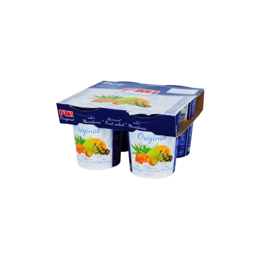 Yogurt sabor macedonia Original PMI (4 x 120 g / 4.23 oz) - Miniatura 1