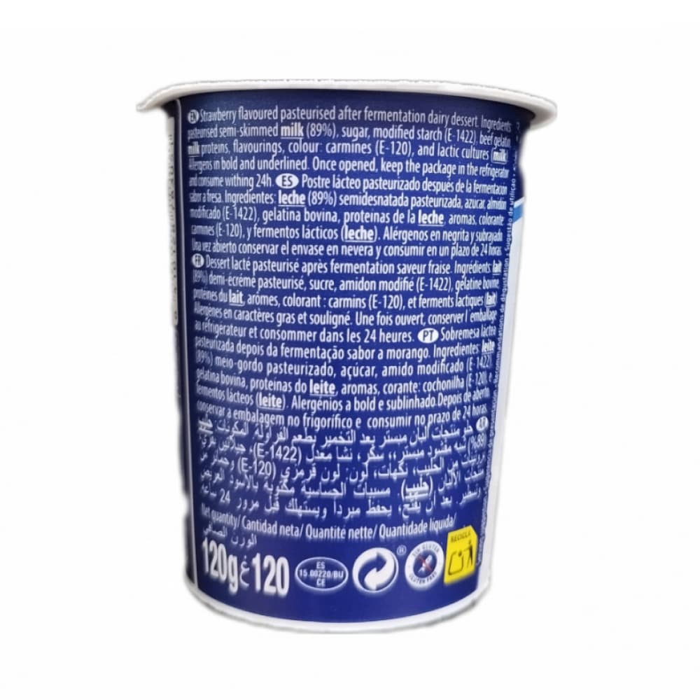 Yogurt sabor fresa Original PMI (4 x 120 g / 4.23 oz) - Miniatura 3