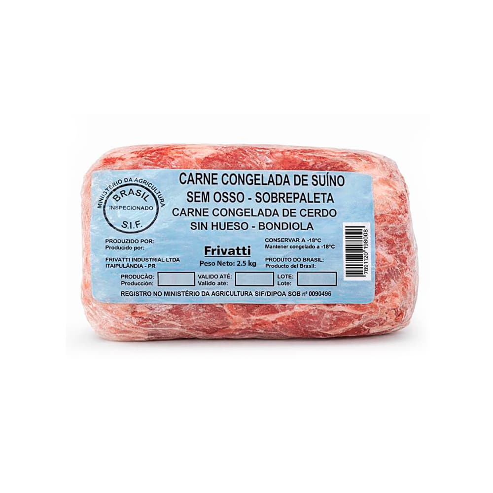 Paleta de cerdo sin piel y sin hueso Frivatti (2.5 kg / 5.5 lb) - Miniatura 2
