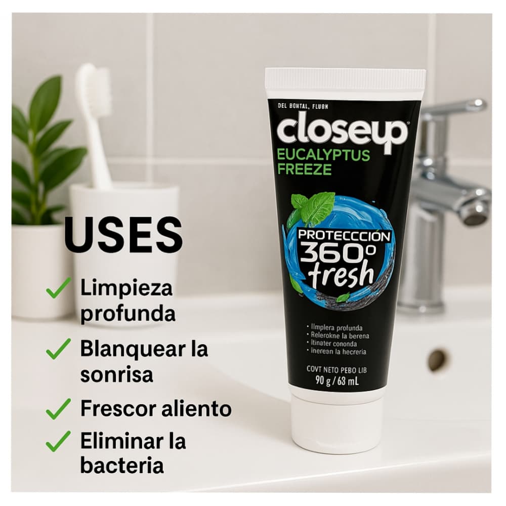 Pasta dental con flúor eucalipto congelado Close Up (90 g / 3.17 oz) - Miniatura 3