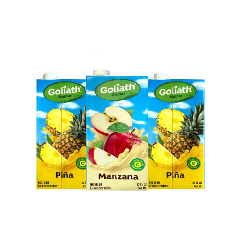 Jugos mixtos sabor a manzana + piña Goliath - Miniatura 1