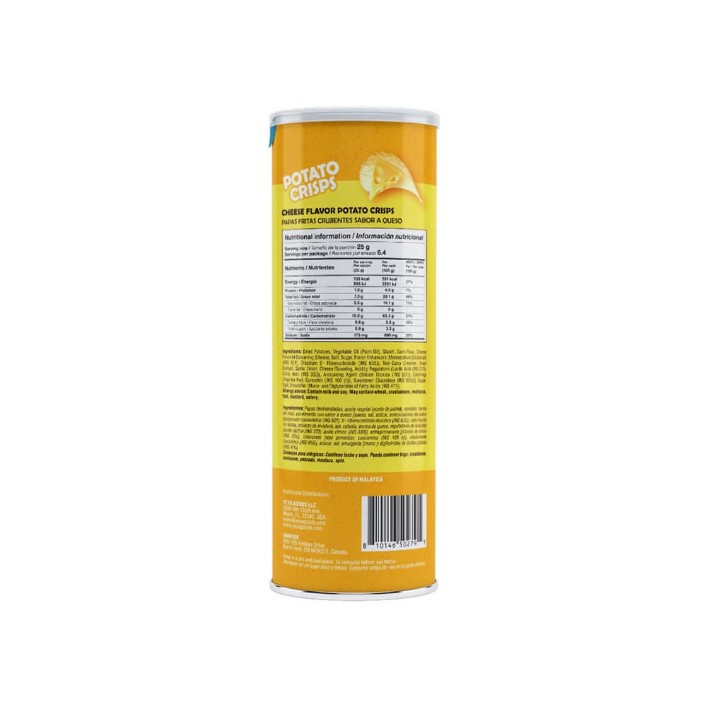Papas fritas crujientes sabor a queso YEYA (160 g / 5.64 oz) - Miniatura 2