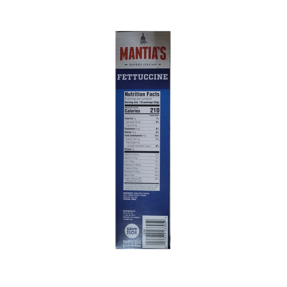 Pasta fettuccine Mantia's (454 g / 1 lb) - Miniatura 2