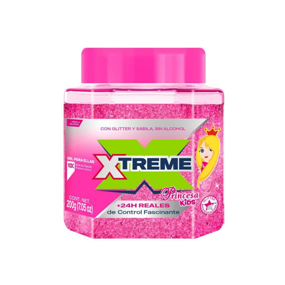 Gel fijador para el cabello Princesa Kids Xtreme (200 g / 7.05 oz) - Imagen 1