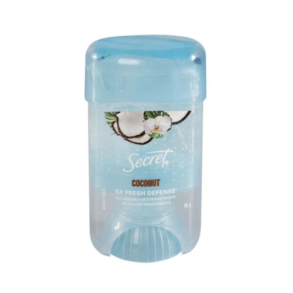 Desodorante en gel antitranspirante aroma a coco para mujer Secret (45 g / 1.59 oz) - Imagen 1
