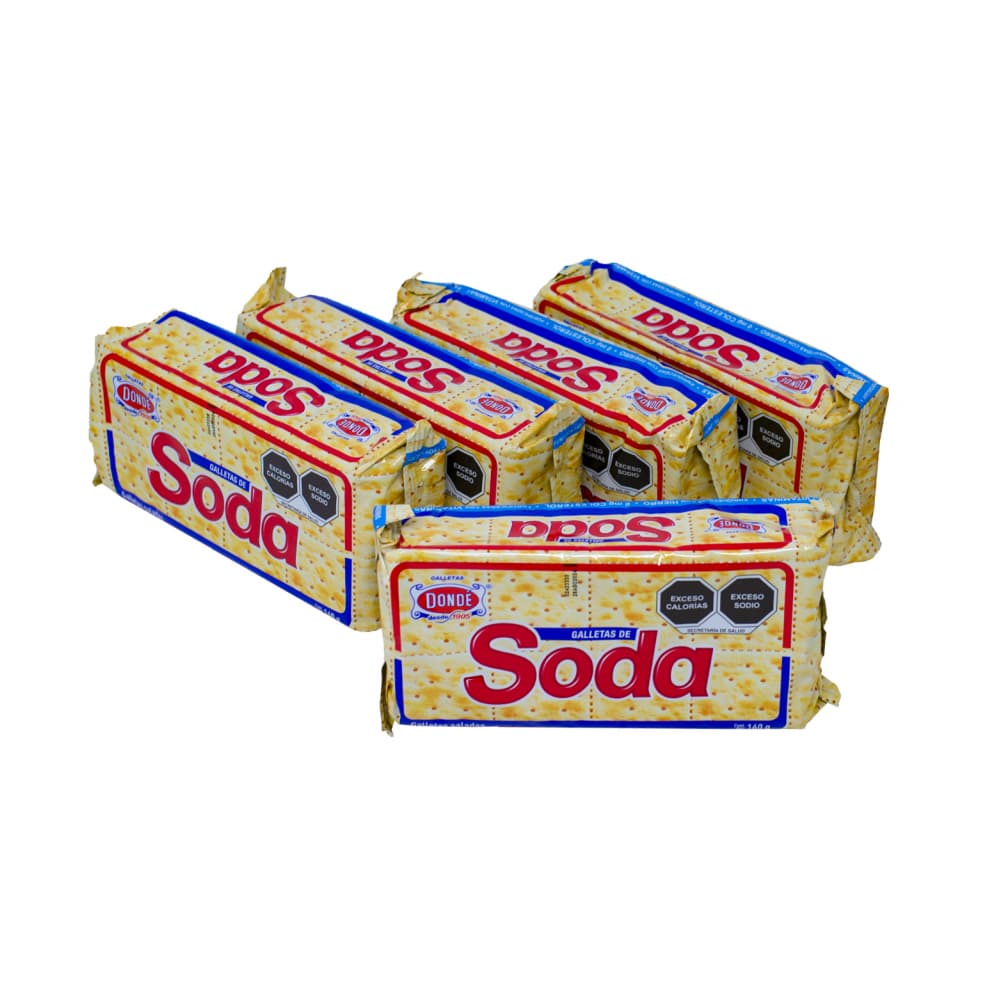 Galletas de soda Dondé (5 x 160 g) - Imagen 1