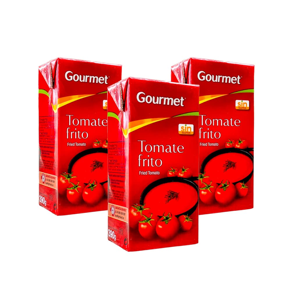 Tomate frito Gourmet (3 x 390 g / 13.7 oz) - Imagen 1