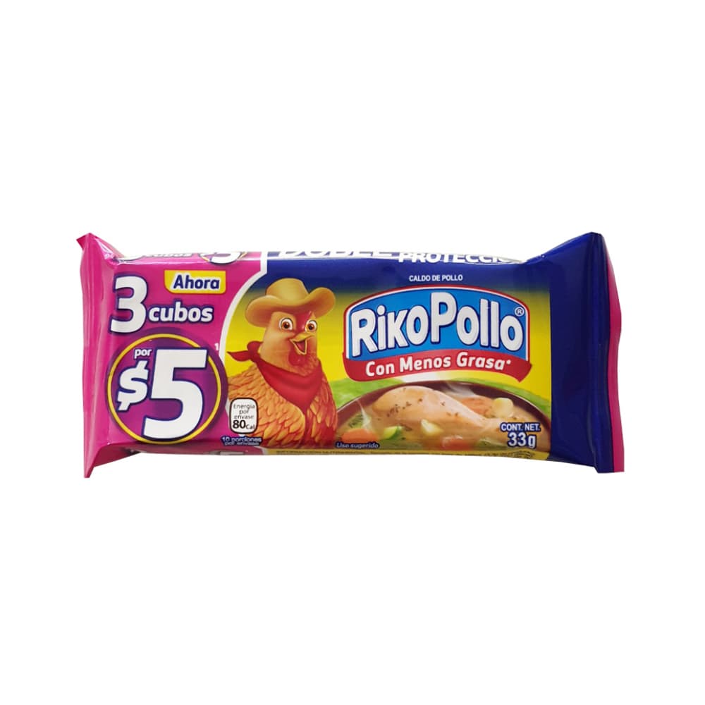 Caldo de pollo RikoPollo (33 g / 1.16 oz) - Imagen 1