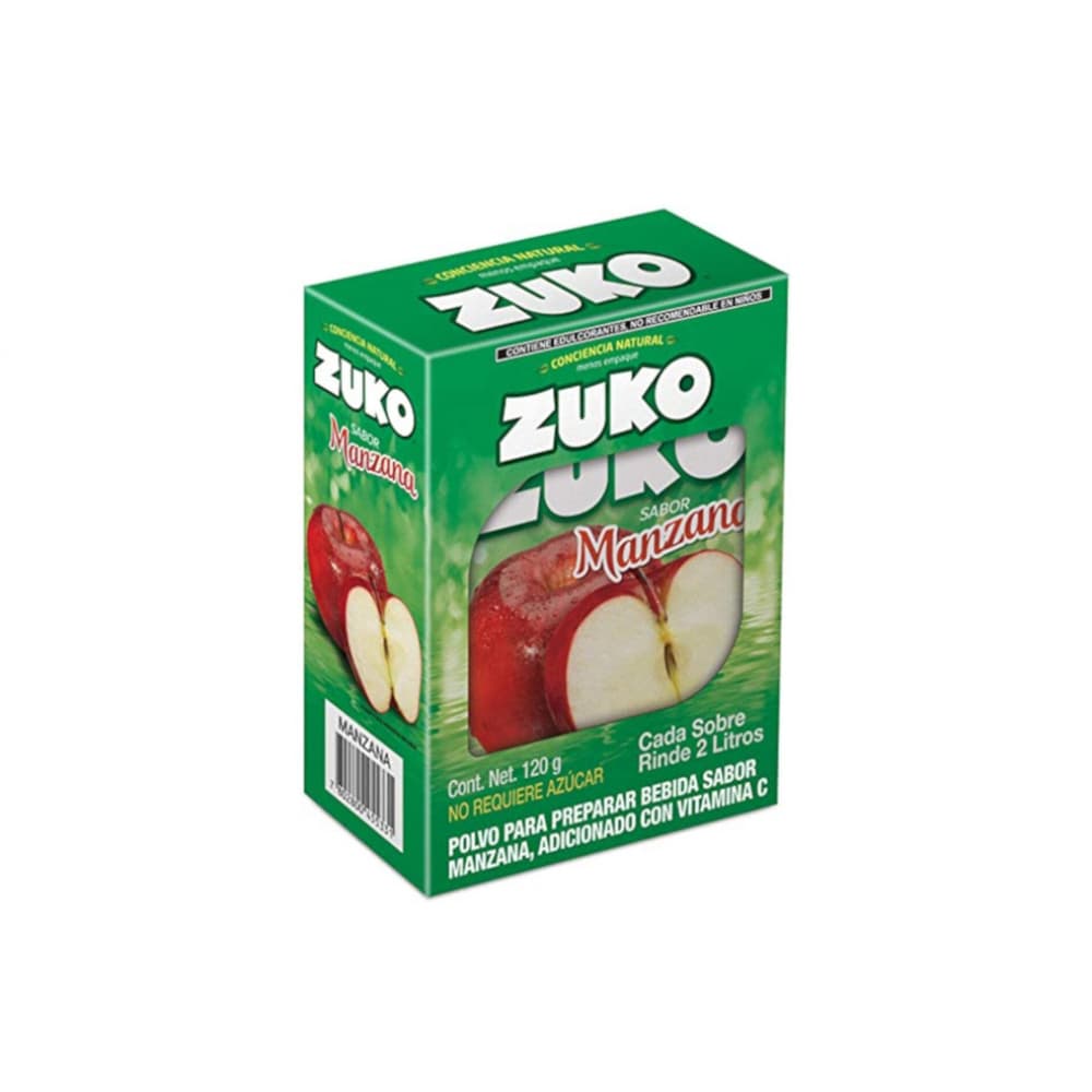 Refresco instantáneo sabor manzana Zuko (104 g / 3.67 oz) - Imagen 1