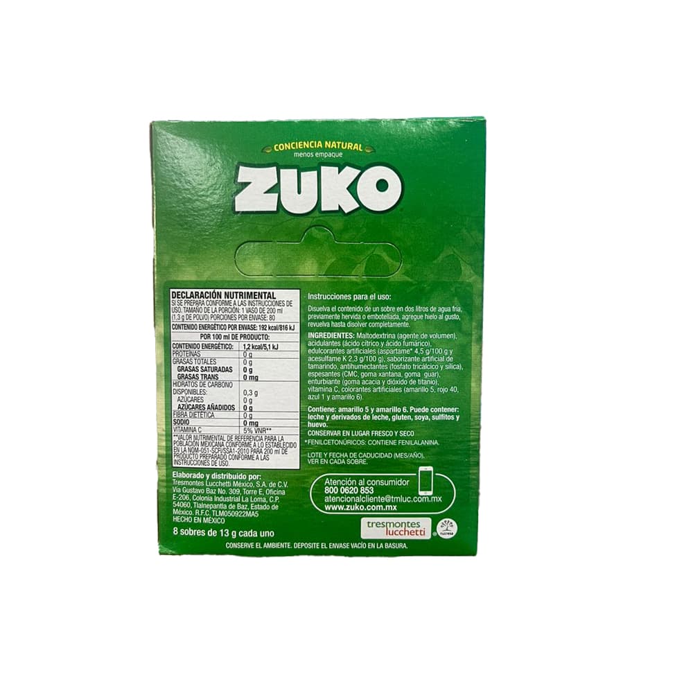 Refresco instantáneo sabor tamarindo Zuko (104 g / 3.67 oz) - Miniatura 2