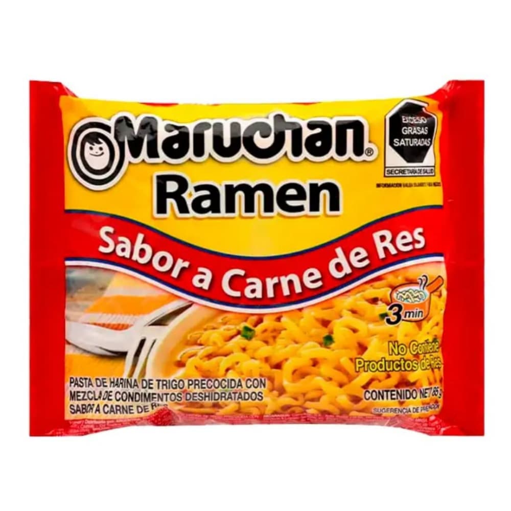 Sopa instantánea sabor a carne de res Maruchan Ramen (85 g / 3 oz) - Imagen 1
