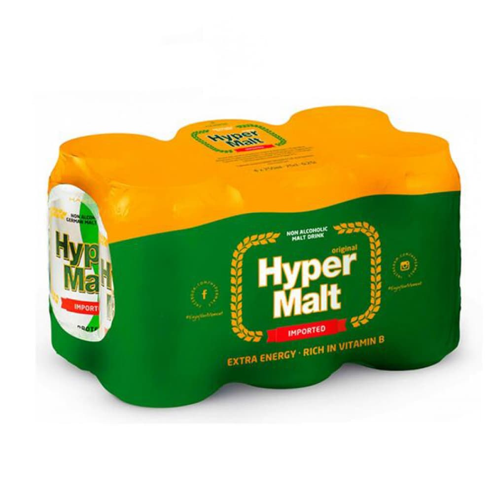 Malta sin alcohol en lata Hyper Malt (6 X 330 ml) - Imagen 1