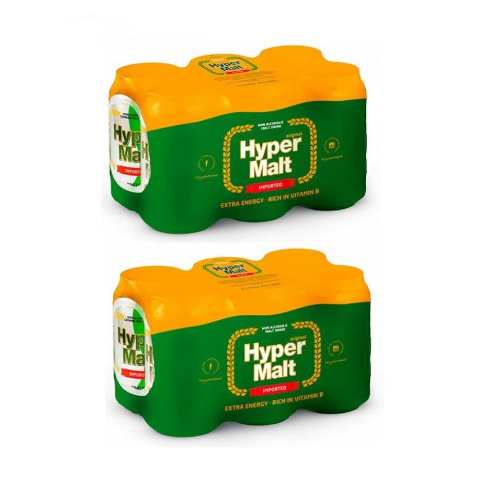 Malta sin alcohol en lata Hyper Malt (12 x 330 ml) - Imagen 1