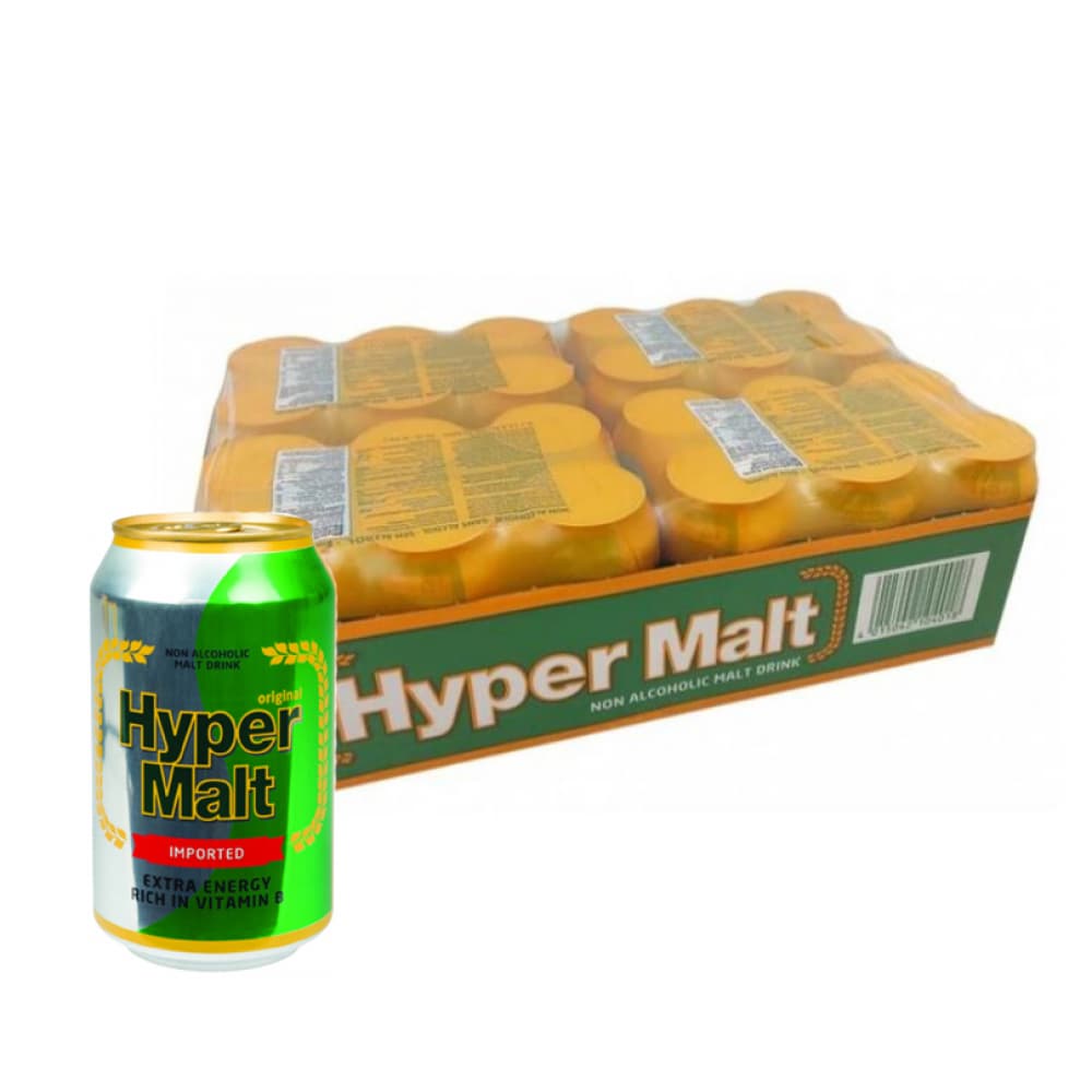 Malta sin alcohol en lata Hyper Malt (24 X 330 ml) - Imagen 1