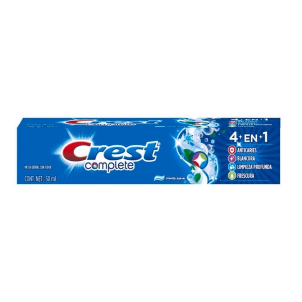 Pasta dental con flúor 4 en 1 Crest (50 ml) - Imagen 1