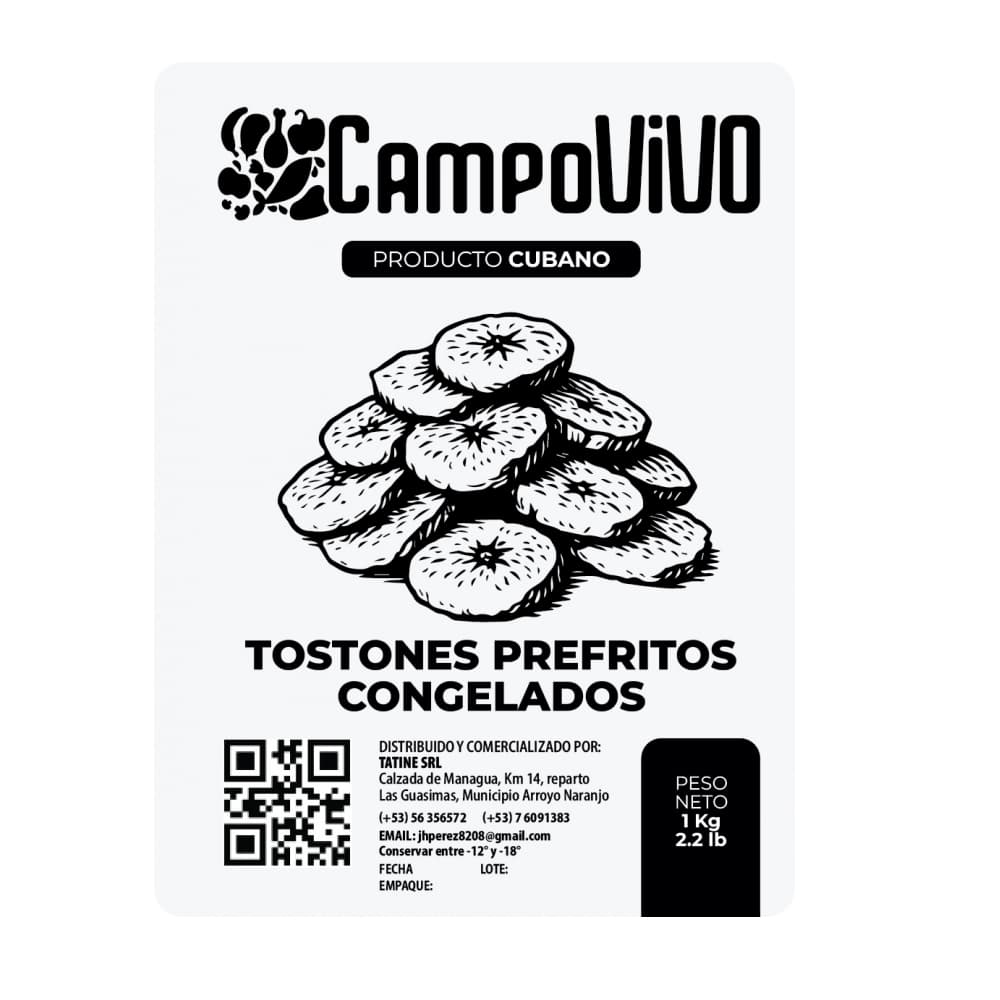 Tostones prefritos congelados Campo Vivo (1 kg / 2.2 lb) - Miniatura 3