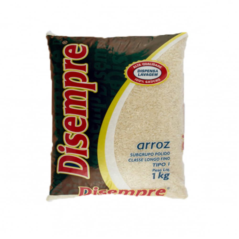 Arroz grano largo Disempre (1 kg / 2.2 lb) - Imagen 1