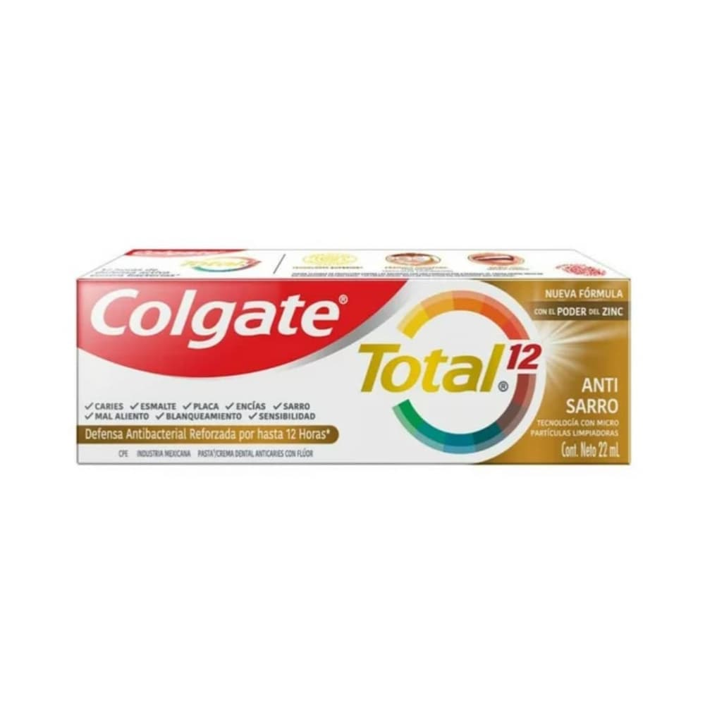 Pasta dental Colgate Total 12 (22 ml) - Imagen 1