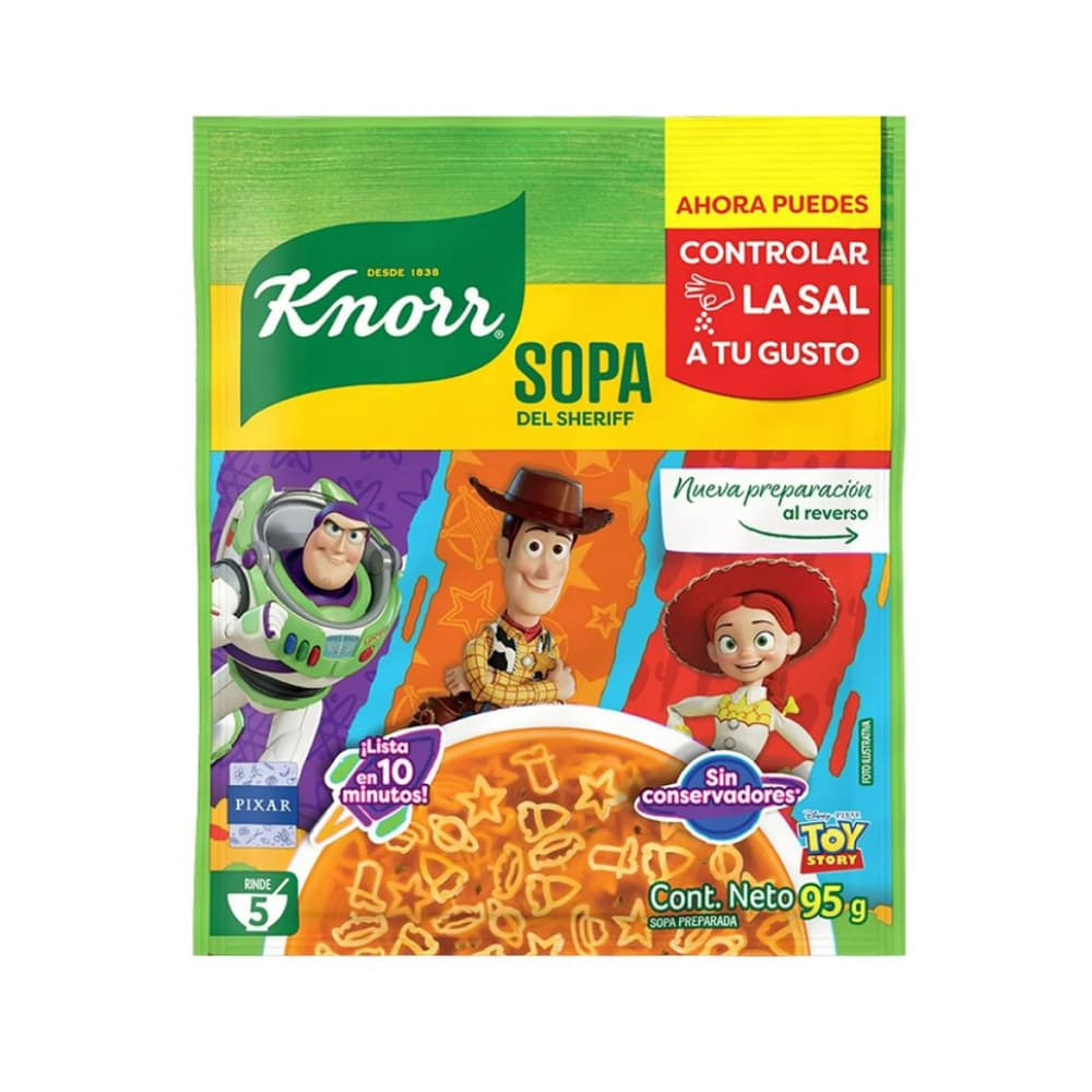 Sopa preparada de fideo con forma de Toy Story Knorr (95 g / 3.35 oz) - Imagen 1