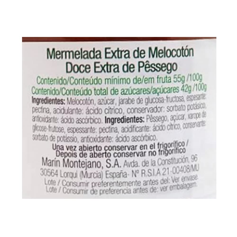 Mermelada extra de melocotón Mocitos (340 g / 11.99 oz) - Miniatura 3