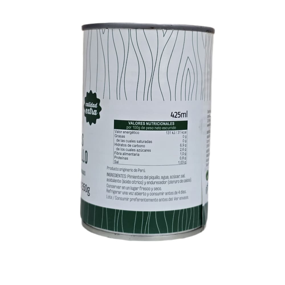 Pimientos del piquillo enteros Vima Foods (390 g / 13.75 oz) - Miniatura 3