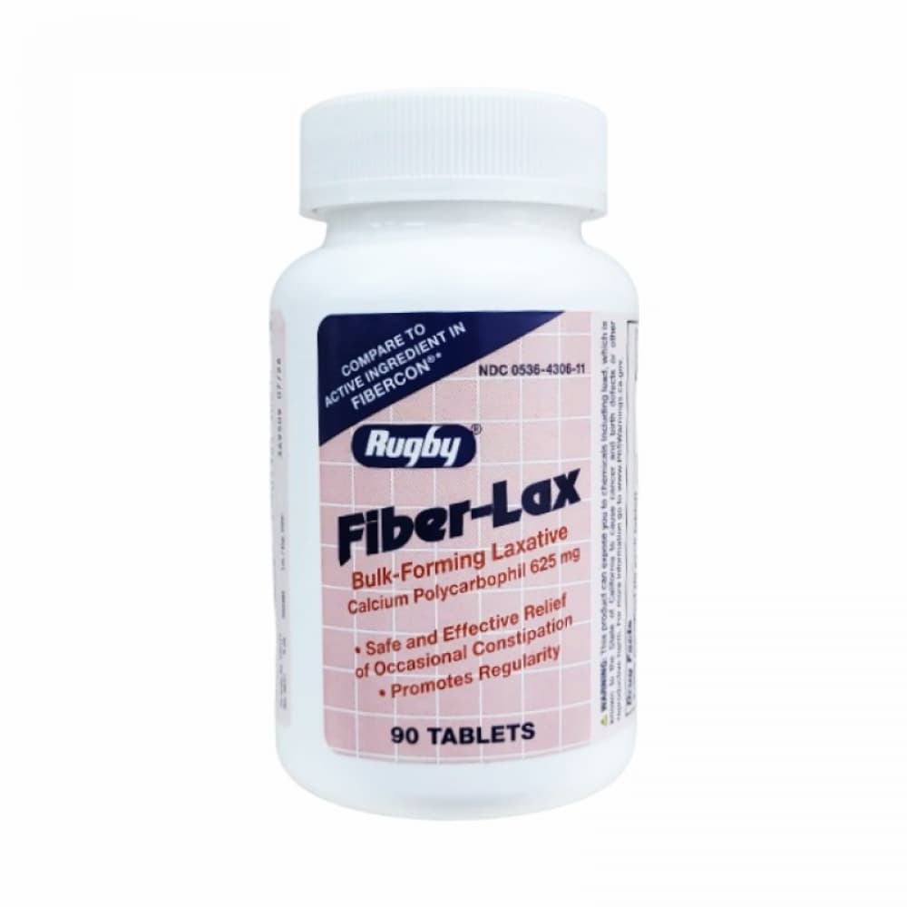 Fiber-Lax Policarbofilo de calcio 625 mg (90 tabletas) - Imagen 1