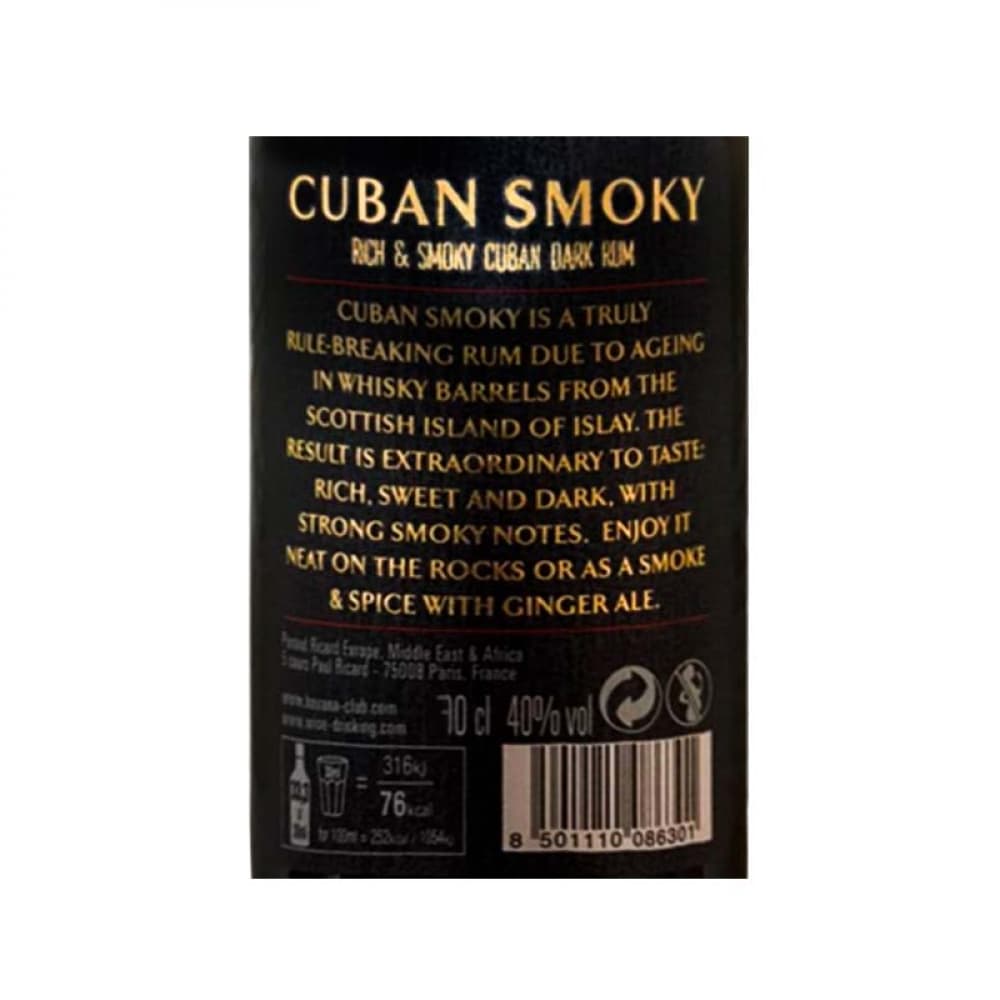 Ron Cuban Smoky 40 % vol Havana Club (700 ml) - Miniatura 3