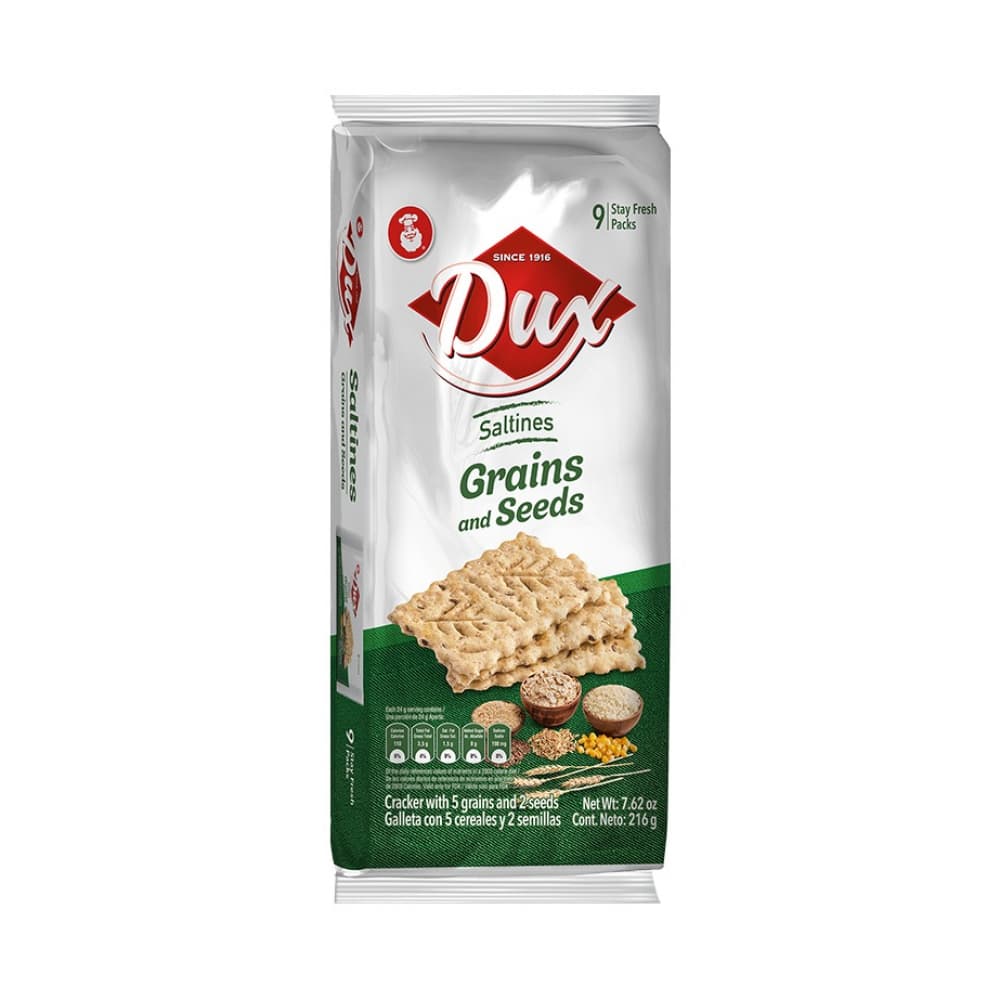Galletas saladas saltin semillas y cereales Dux (216 g / 7.61 oz) - Imagen 1