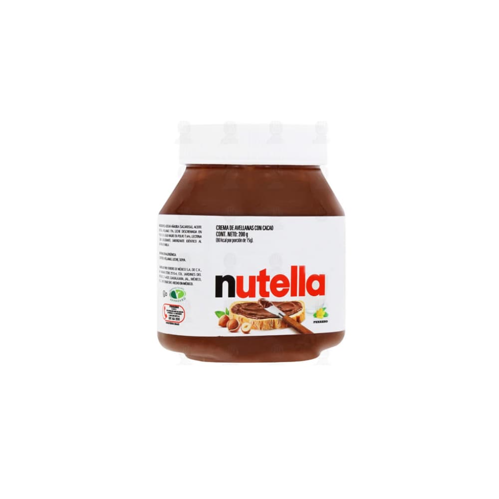 Crema de avellanas con cacao Nutella Ferrero (200 g / 7.05 oz) - Imagen 1